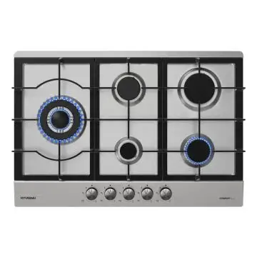 Hyundai GHHN-M755F3GSX piano cottura Acciaio inox Da incasso 30 cm Gas 2 Fornello(i) , 160027