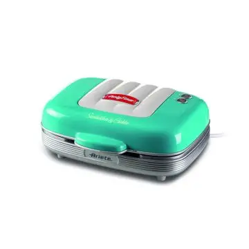 Ariete 1972 piastra per waffle 2 waffle 700 W Blu, Argento , 138660