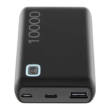 Cellularline Power Bank ESSENCE 10000 Caricabatterie portatile da 10000mAh Nero , 140083