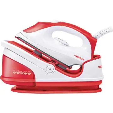 Necchi NS-2668 ferro da stiro a caldaia 2200 W 0,6 L Ceramica Rosso, Bianco , 144135