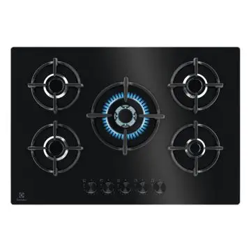 Electrolux EGG75372K  Piano Cottura 75 cm Gas Nero 5 Fornelli , 145005