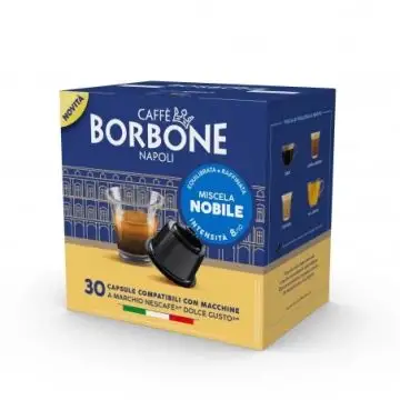 Caffe Borbone Miscela Nobile Confezione 30 Capsule Compatibili Dolce Gusto - Oro , 160869
