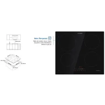 Hyundai IHN-460 Piano Cottura 4 Zone , 141765