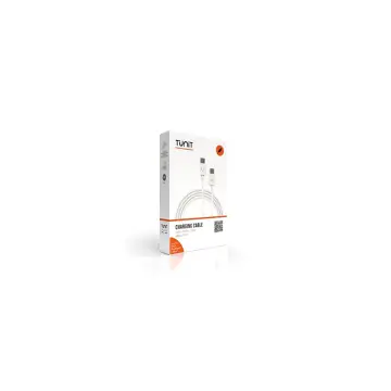 TUNIT TTCC2WH cavo USB 2 m USB C Titanio, Bianco , 153236
