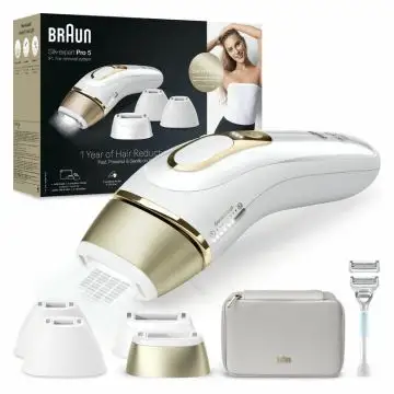 Braun Silk-expert Pro Epilatore Luce Pulsata Silk·expert Pro 5, Epilazione A Casa Tua, Con Custodia, Rasoio Donna Venus, 4 Testine, PL5356 , 154545