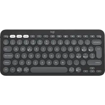 Logitech Pebble Keys 2 K380s tastiera RF senza fili + Bluetooth QWERTY Italiano Grafite , 149634