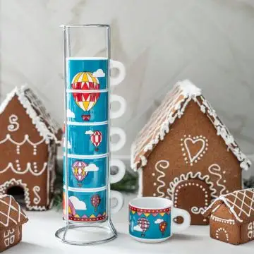 Bialetti Set 6 Tazzine Impilabili Natale , 154832