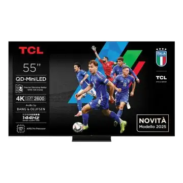 TCL C79K Serie Smart TV QD-MiniLED 4K 55" 55C79K, 144Hz, audio B&O, Dolby Vision IQ & Atmos, Google TV , 160919