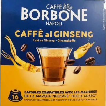 Borbone 16 Capsule Caffè Compatibili Nescafé Dolce Gusto Caffè al Ginseng , 160872