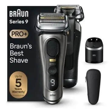 Braun Series 9 Pro+ 9565cc Wet & Dry Rasoio Trimmer Metallico , 149275
