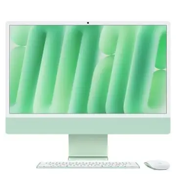 Apple iMac 24"Retina Display 4,5K, Chip M4 con CPU 8‑core, GPU 8‑core, 16GB, 256GB SSD, Verde , 156407