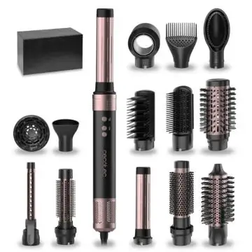 Cecotec Bamba CeramicCare 14in1 Asciugacapelli AirGlam Kit per lo styling dei capelli Nero 1400 W 1,8 m , 158345