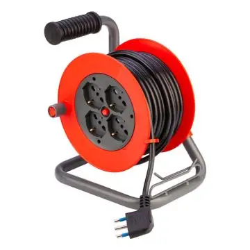 POLYPOOL PP2707 prolunghe e multiple 10 m 4 presa(e) AC Nero, Arancione , 154539