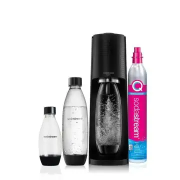 SodaStream Terra Nero Value Pack Metallo, Plastica, Polietilene tereftalato (PET) , 144199