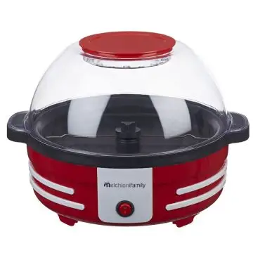 Melchioni 118370002 macchina per popcorn Rosso, Trasparente, Bianco 850 W , 149348