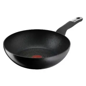 Lagostina Unlimited Padella Antiaderente Wok in Alluminio 28 cm con  Manico Nero , 152621
