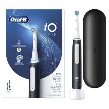Oral-B Spazzolino Elettrico iO 3 Nero, 1 Testina , 150636