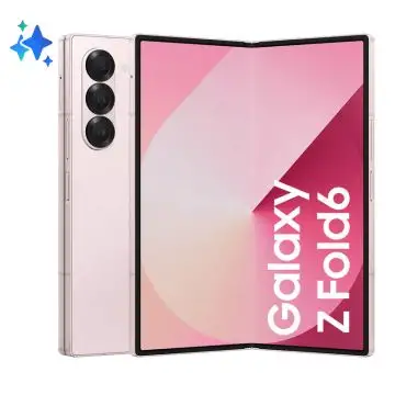 Samsung Galaxy Z Fold6 Smartphone AI, 256GB, RAM 12GB, Display 6,3"/7,6" Dynamic AMOLED 2X, Pink , 154568