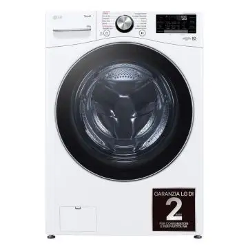 LG F0P3020TSWC Lavatrice capacità XL 20kg AI DD™ Serie P3, Classe B, 1000 giri, TurboWash 360, Vapore, Wi-Fi, White , 154631