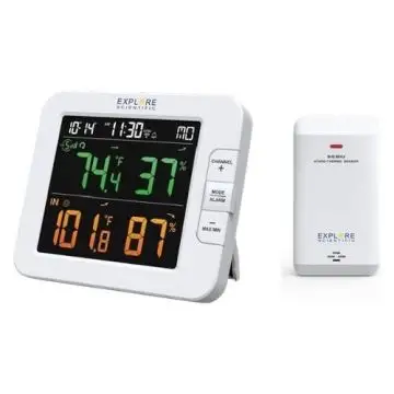 Explore Stazione Meteo WSH-4102 Barometro Con Orologio Smart, Color Display , 139557