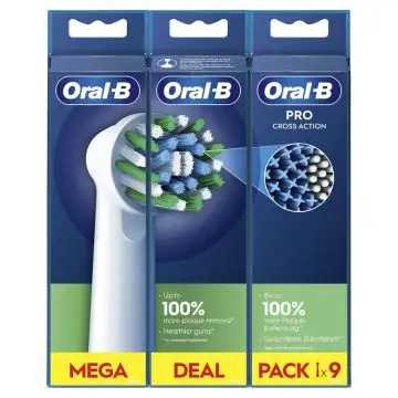 Oral-B CrossAction 9 pz Bianco , 153370