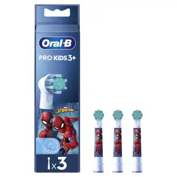 Oral-B Testine Di Ricambio Pro Kids Con Spiderman, 3 Testine , 147257
